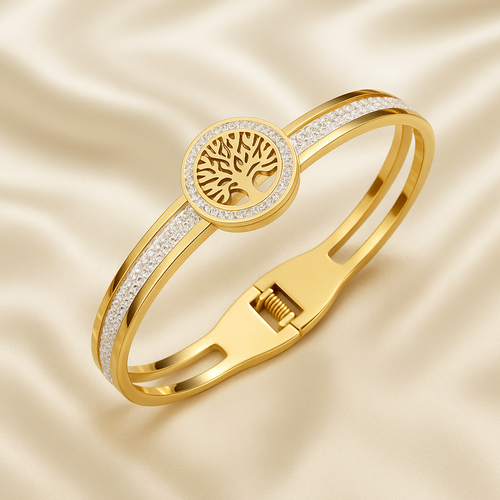 Złota bransoletka Tree of Life