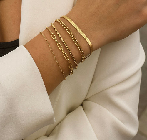 Zestaw bransoletek „Golden Harmony”